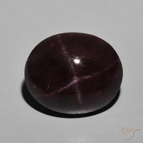 10.95ct Natural Rojo oscuro Granate estrella, Ovalada, Opaco