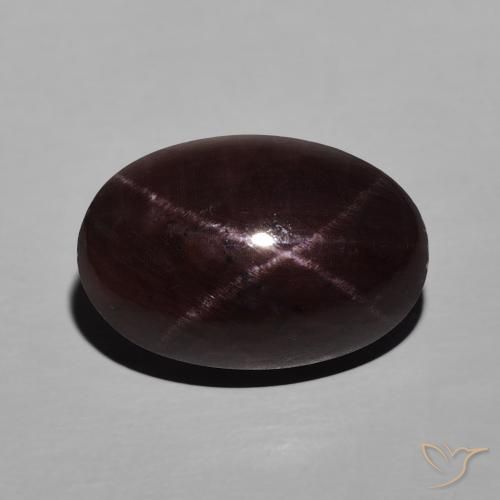 10.62ct Natural Rojo caoba Granate estrella, Ovalada, Opaco
