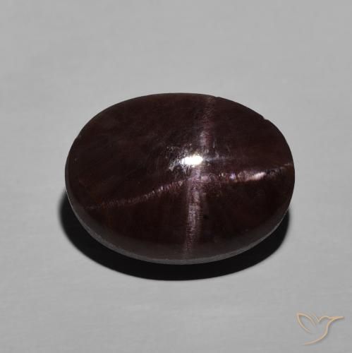 9.06ct Natural Rojo oscuro Granate estrella, Ovalada, Opaco