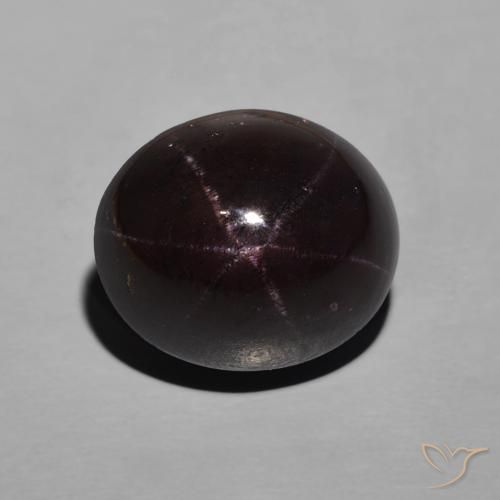 12.68ct Natural Rojo oscuro Granate estrella, Ovalada, Opaco