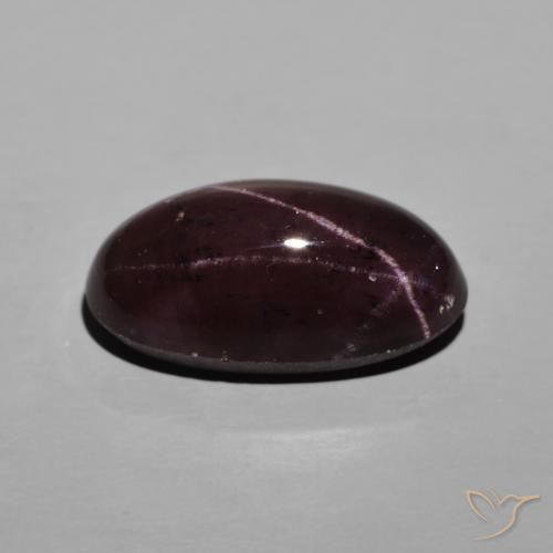 Granate estrella Rojo caoba natural de 13.20 ct, Ovalada, Opaco