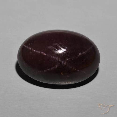 26.72ct Natural Rojo caoba Granate estrella, Ovalada, Opaco