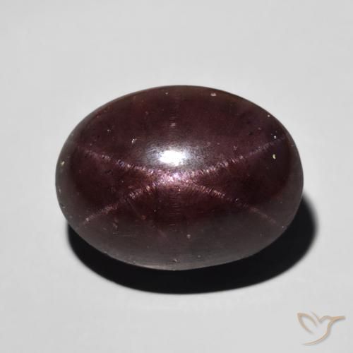 11.80ct Natural Rojo caoba Granate estrella, Ovalada, Opaco