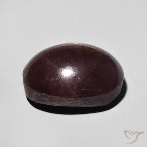 Granate estrella Rojo caoba natural de 11.80 ct, Ovalada, Opaco