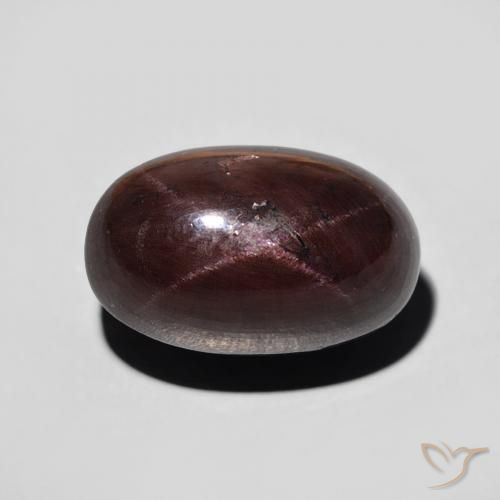 11.47ct Natural Rojo oscuro Granate estrella, Ovalada, Opaco
