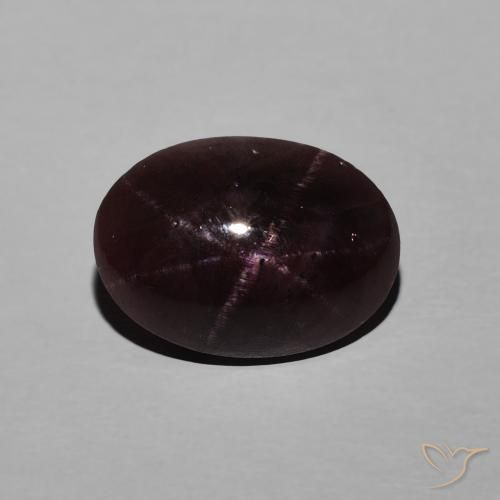 6.07ct Natural Rojo oscuro Granate estrella, Ovalada, Opaco