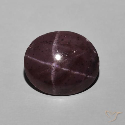 6.74ct Natural Rojo oscuro Granate estrella, Ovalada, Opaco