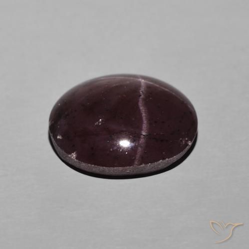 Granate estrella Rojo oscuro natural de 6.74 ct, Ovalada, Opaco