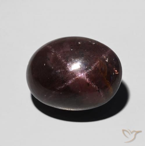 9.89ct Natural Rojo caoba Granate estrella, Ovalada, Opaco