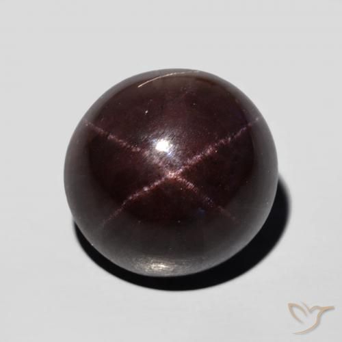 15.14ct Natural Rojo caoba Granate estrella, Ovalada, Opaco