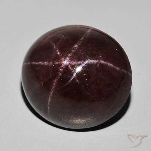 Granate estrella Rojo caoba natural de 51.55 ct, Ovalada, Opaco