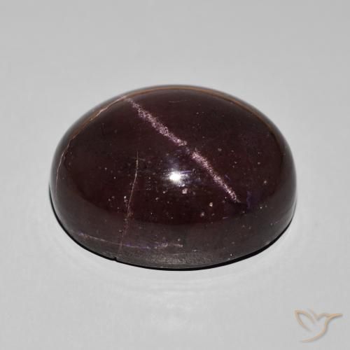 Granate estrella Rojo oscuro natural de 66.39 ct, Ovalada, Opaco
