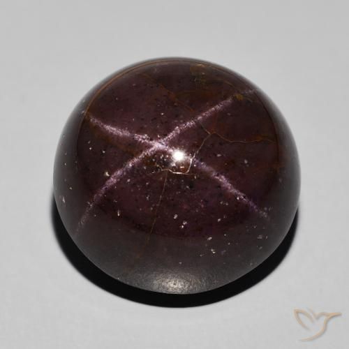 40.98ct Natural Rojo caoba Granate estrella, Redondo, Opaco