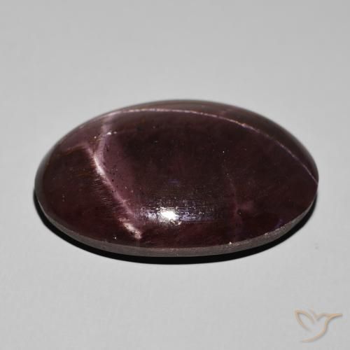 Granate estrella Rojo caoba natural de 68.34 ct, Ovalada, Opaco