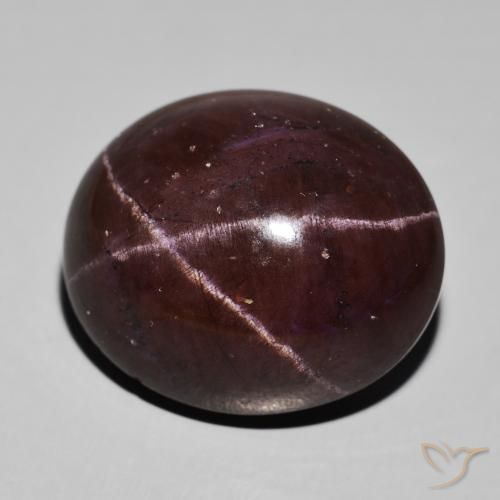 Granate estrella Rojo oscuro natural de 62.94 ct, Ovalada, Opaco