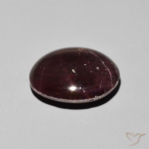 Granate estrella Rojo caoba natural de 11.81 ct, Ovalada, Opaco