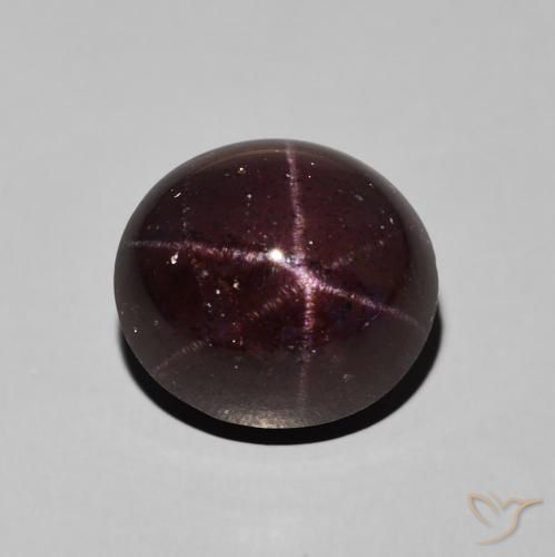 9.92ct Natural Rojo oscuro Granate estrella, Ovalada, Opaco