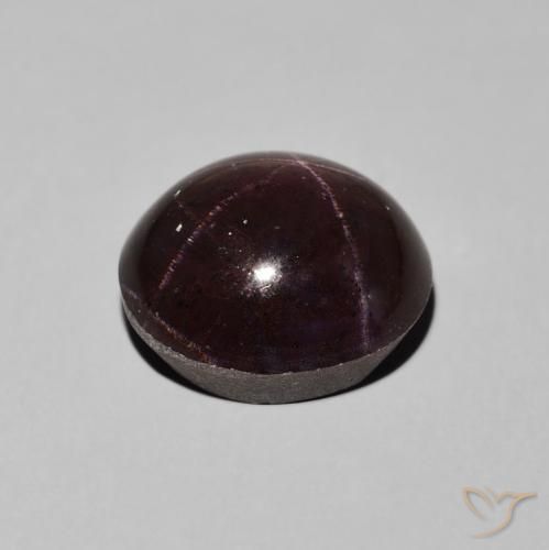 Granate estrella Rojo oscuro natural de 9.92 ct, Ovalada, Opaco