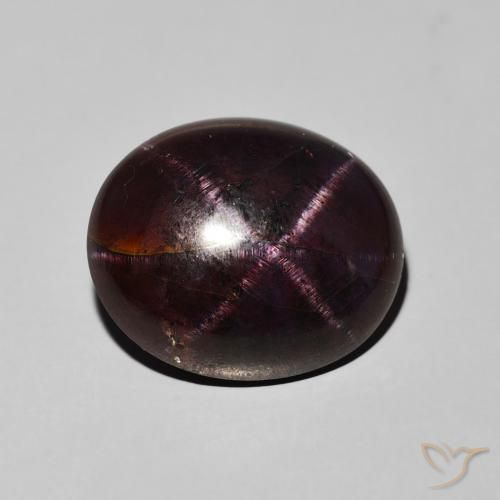 16.21ct Natural Rojo oscuro Granate estrella, Ovalada, Opaco