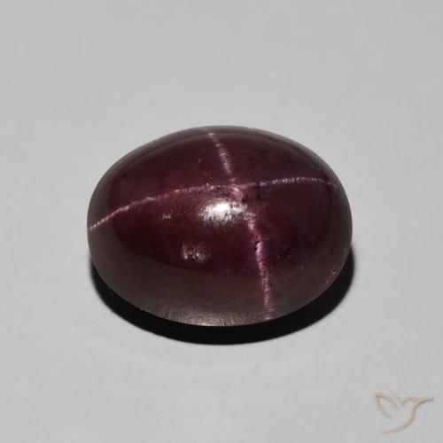 10.57ct Natural Rojo oscuro Granate estrella, Ovalada, Opaco