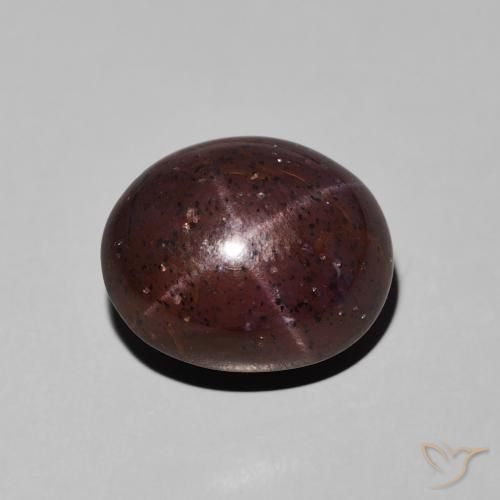 11.62ct Natural Rojo oscuro Granate estrella, Ovalada, Opaco