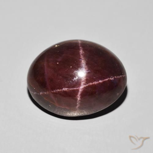 21.16ct Natural Rojo oscuro Granate estrella, Ovalada, Opaco