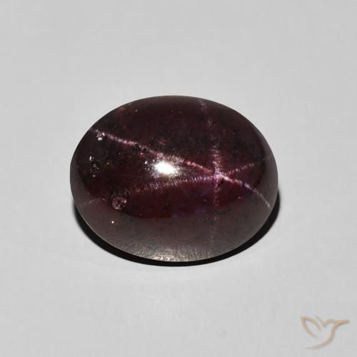 9.87ct Natural Rojo caoba Granate estrella, Ovalada, Opaco