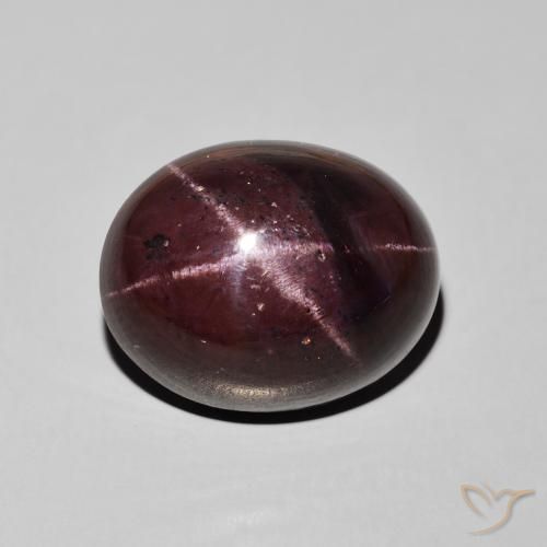 27.66ct Natural Rojo oscuro Granate estrella, Ovalada, Opaco