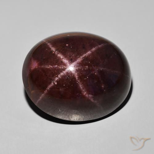 60.67ct Natural Rojo caoba Granate estrella, Ovalada, Opaco