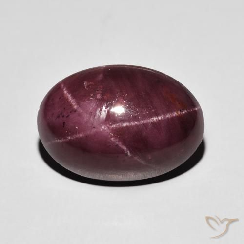 17.39ct Natural Rojo oscuro Granate estrella, Ovalada, Opaco