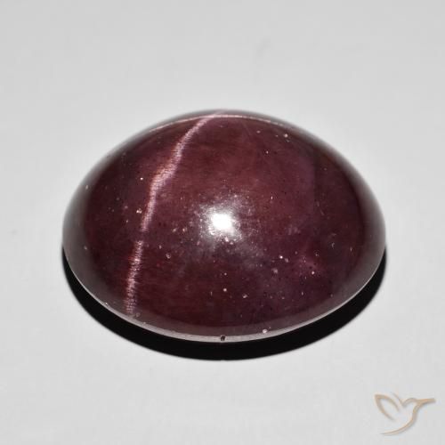 Granate estrella Rojo caoba natural de 72.25 ct, Ovalada, Opaco