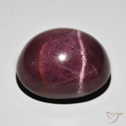 Granate estrella Rojo oscuro natural de 88.20 ct, Ovalada, Opaco