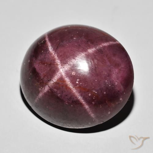 Granate estrella Rojo caoba natural de 63.04 ct, Ovalada, Opaco