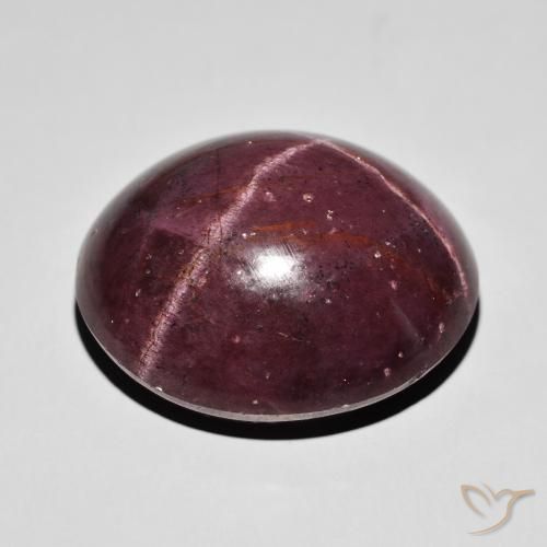 Granate estrella Rojo caoba natural de 63.04 ct, Ovalada, Opaco