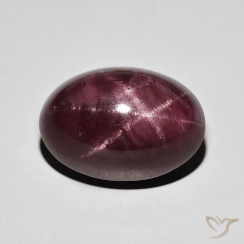 22.38ct Natural Rojo caoba Granate estrella, Ovalada, Opaco
