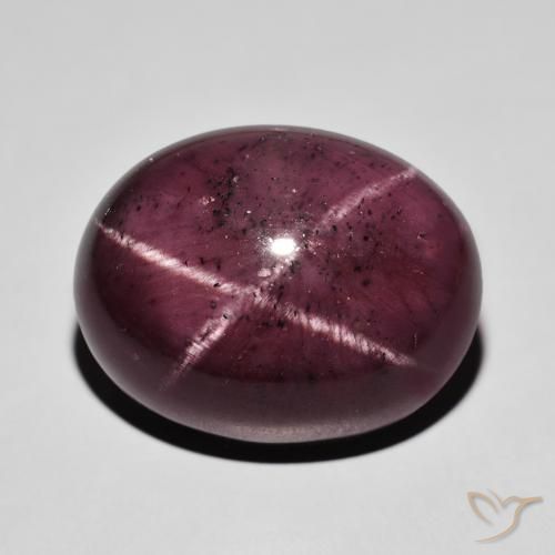 37.81ct Natural Rojo oscuro Granate estrella, Ovalada, Opaco