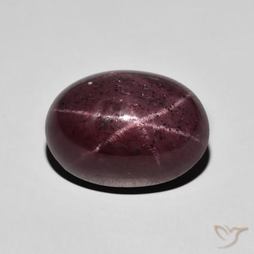 16.07ct Natural Rojo oscuro Granate estrella, Ovalada, Opaco