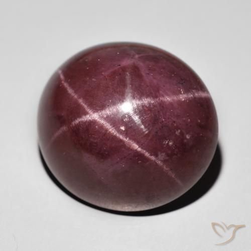 Granate estrella Rojo caoba natural de 77.87 ct, Ovalada, Opaco