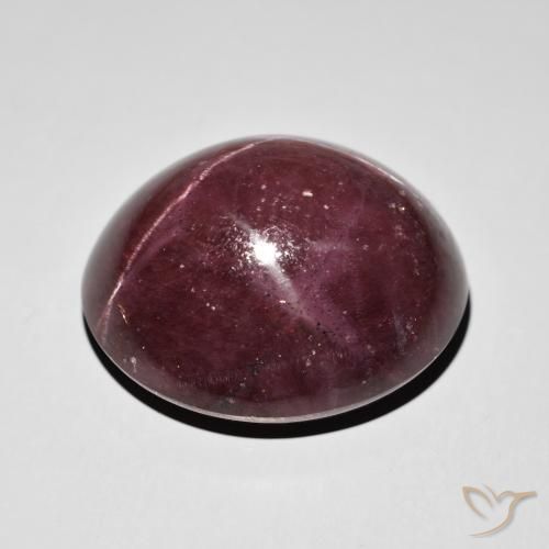Granate estrella Rojo caoba natural de 77.87 ct, Ovalada, Opaco