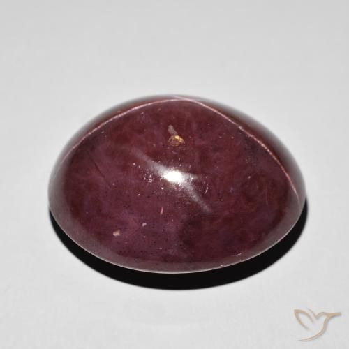 Granate estrella Rojo caoba natural de 76.64 ct, Ovalada, Opaco