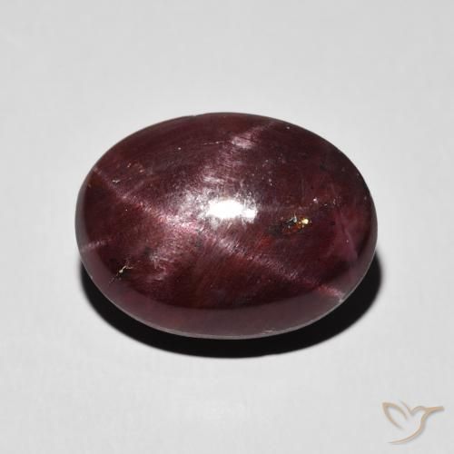 14.27ct Natural Rojo oscuro Granate estrella, Ovalada, Opaco