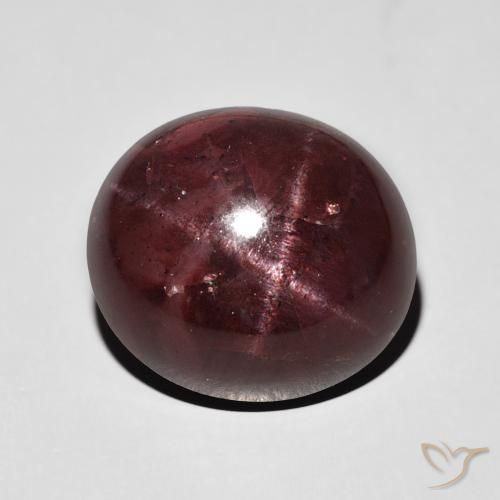 17.08ct Natural Rojo caoba Granate estrella, Ovalada, Opaco