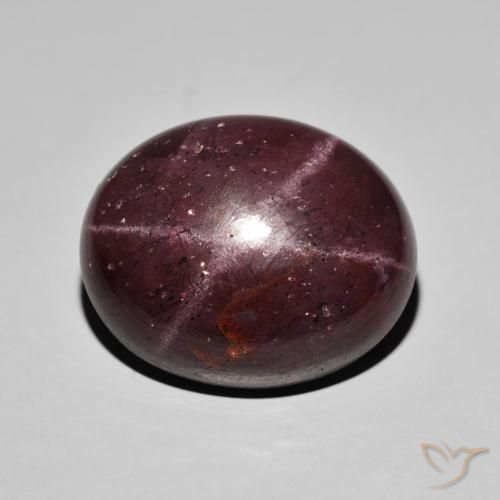 36.82ct Natural Rojo caoba Granate estrella, Ovalada, Opaco