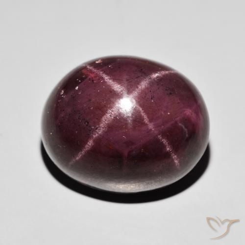 47.10ct Natural Rojo oscuro Granate estrella, Ovalada, Opaco