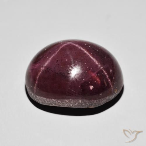 Granate estrella Rojo oscuro natural de 47.10 ct, Ovalada, Opaco