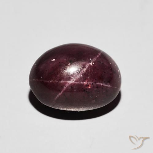 7.19ct Natural Rojo oscuro Granate estrella, Ovalada, Opaco