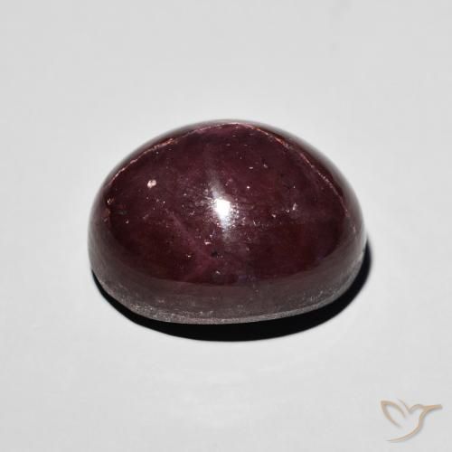 Granate estrella Rojo caoba natural de 24.09 ct, Ovalada, Opaco
