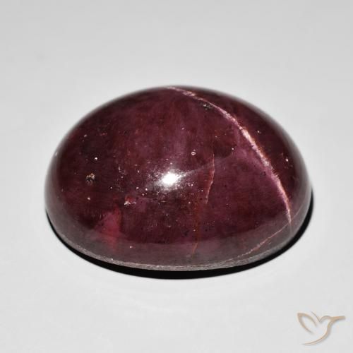 Granate estrella Rojo caoba natural de 54.33 ct, Ovalada, Opaco