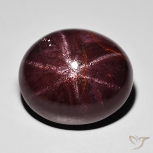 39.09ct Natural Rojo oscuro Granate estrella, Ovalada, Opaco