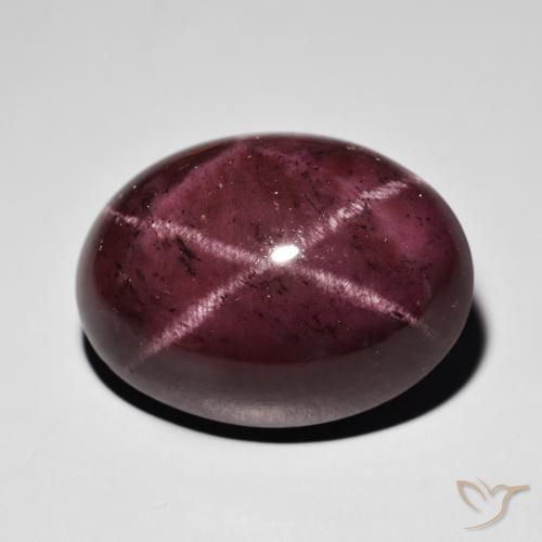 47.43ct Natural Rojo caoba Granate estrella, Ovalada, Opaco